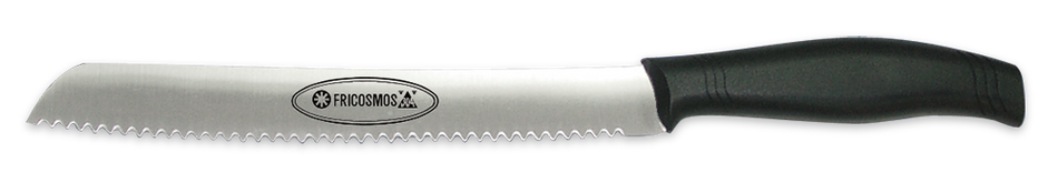 Couteau à pain avec manche injecté