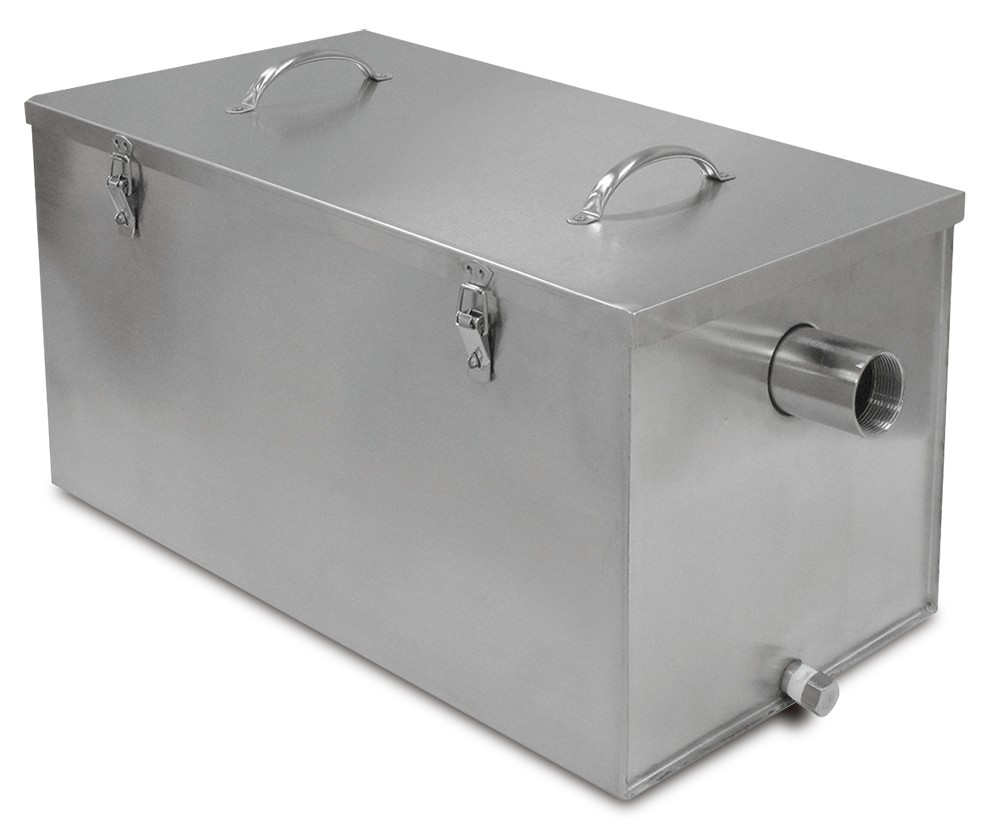 Séparateur de graisse inox, bac à graisse 75 repas
