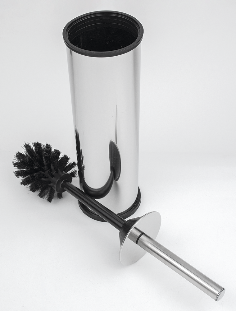Set di spazzole e supporto in acciaio inox per toilette 