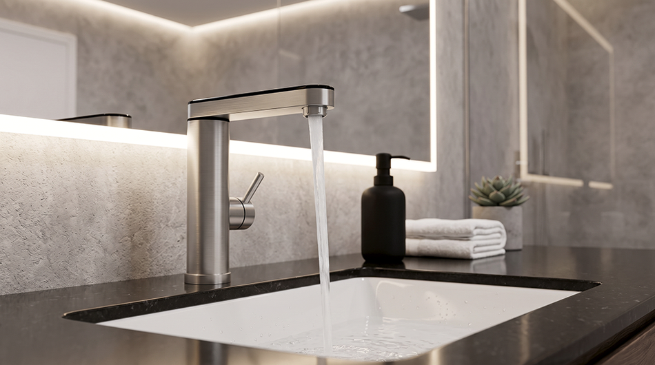 Robinet électrique en acier inoxydable avec chauffe-eau instantané