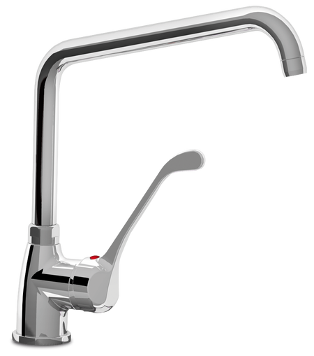 Robinet mitigeur à coude avec col de cyg