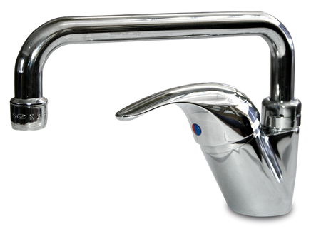 Robinet mitigeur avec col de cygne bas