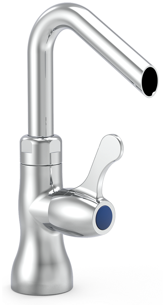 Robinet tournant 1/4 tour une eau bec de robinet bas