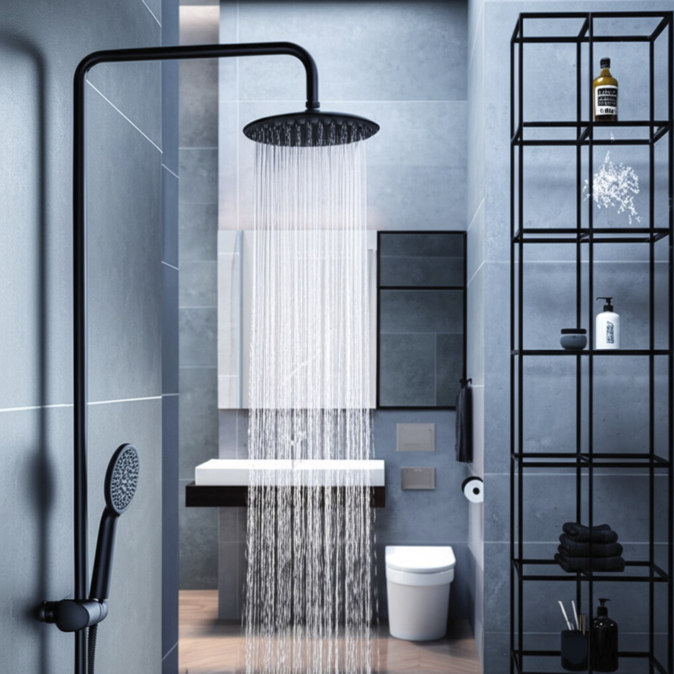 Ensemble de douche en inox - Série Vega BK