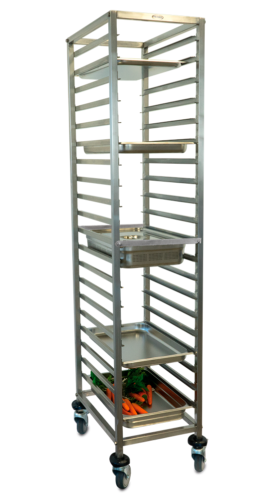 Chariot Gastronorm 2/1 avec 20 niveaux