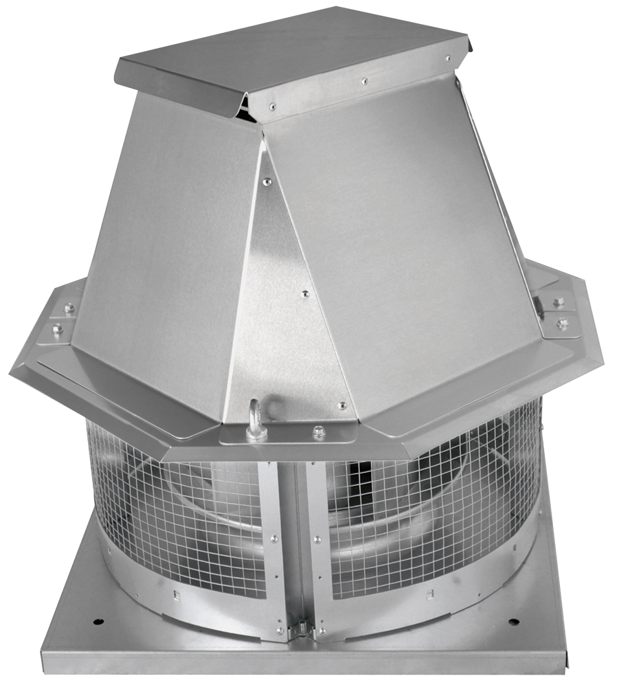 Roof extractor for industrial kitchens smoke