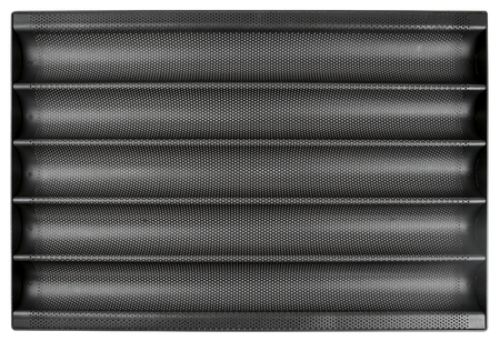 Plateau de boulangerie ondulé en aluminium 600x400 mm.