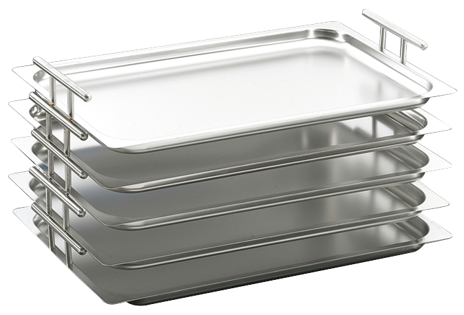 Plateau inox avec poignée