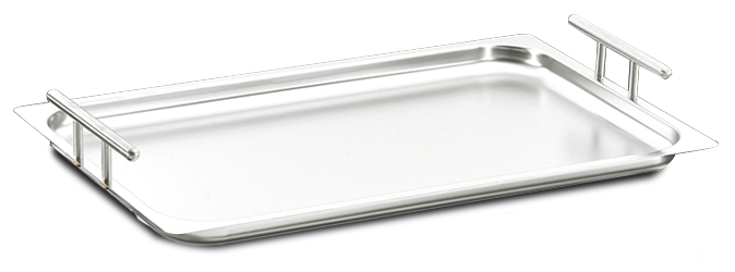 Stainless steel tray with handle | Lioninox