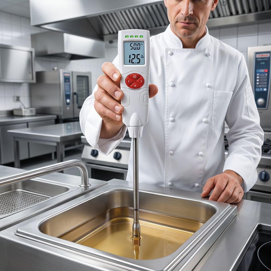 Meter for frying oil quality / polar compounds
