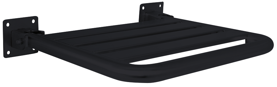 Klappbarer Duschsitz aus Edelstahl – Black Series