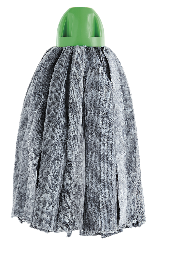 Vadrouille professionnelle avec bandes en microfibre et capuchon pro