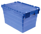Contenitore di distribuzione impilabile con coperchio