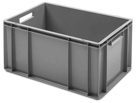Tiroir lisse empilable gris
