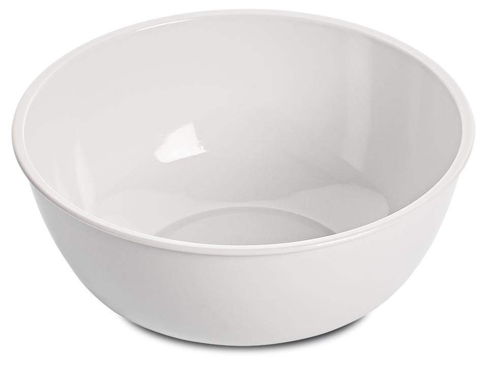 Cul de poule en plastique blanc