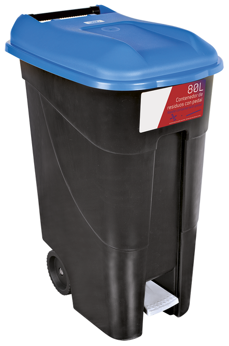Conteneur à déchets 80L série GO Bleu