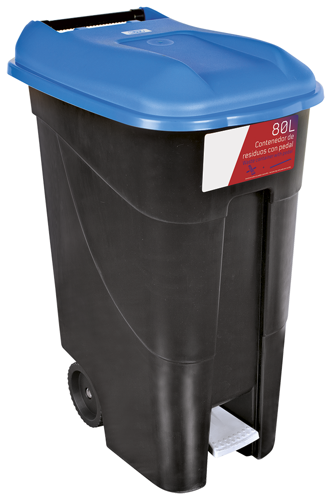 Conteneur à déchets 80L série GO Bleu