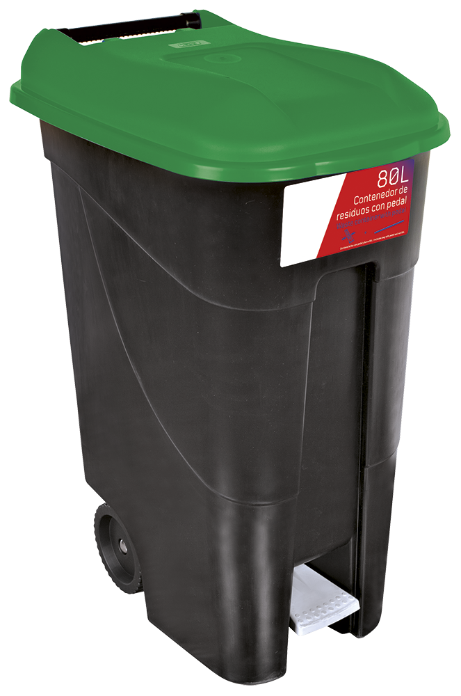 Conteneur à déchets 80L série GO Vert