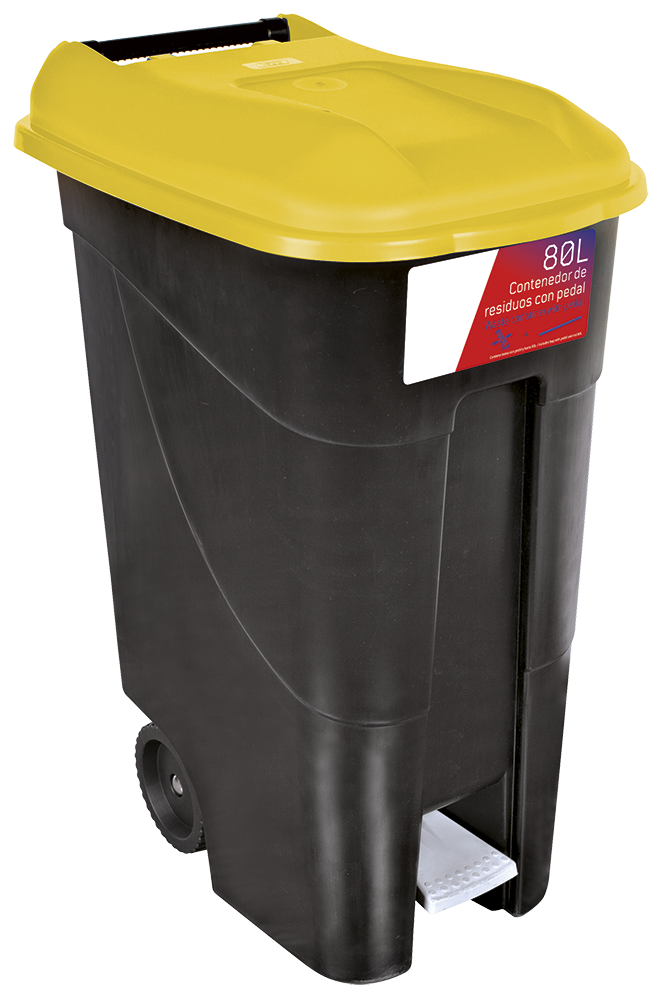 Conteneur à déchets 80L série GO Jaune