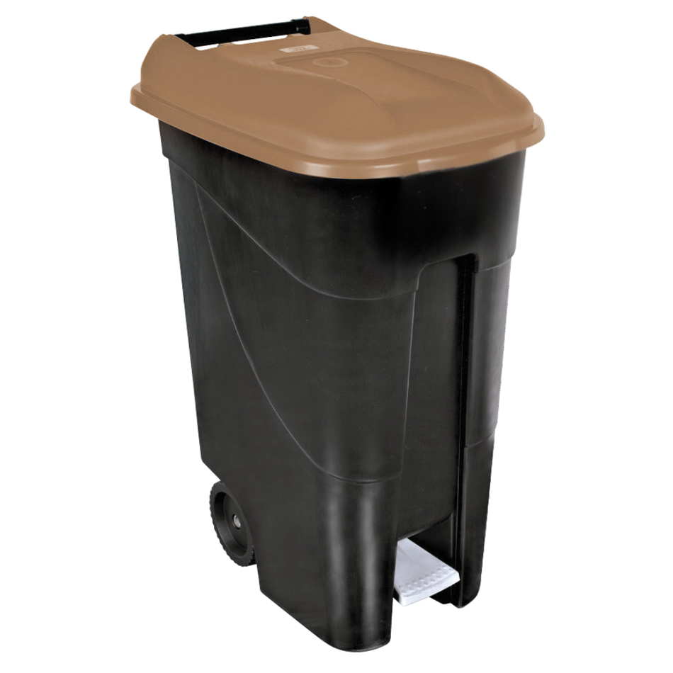 80L GO Series Yellow Brown Waste Container
