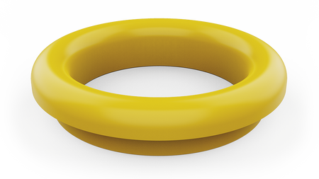 Caoutchouc jaune pour trou vide ordures