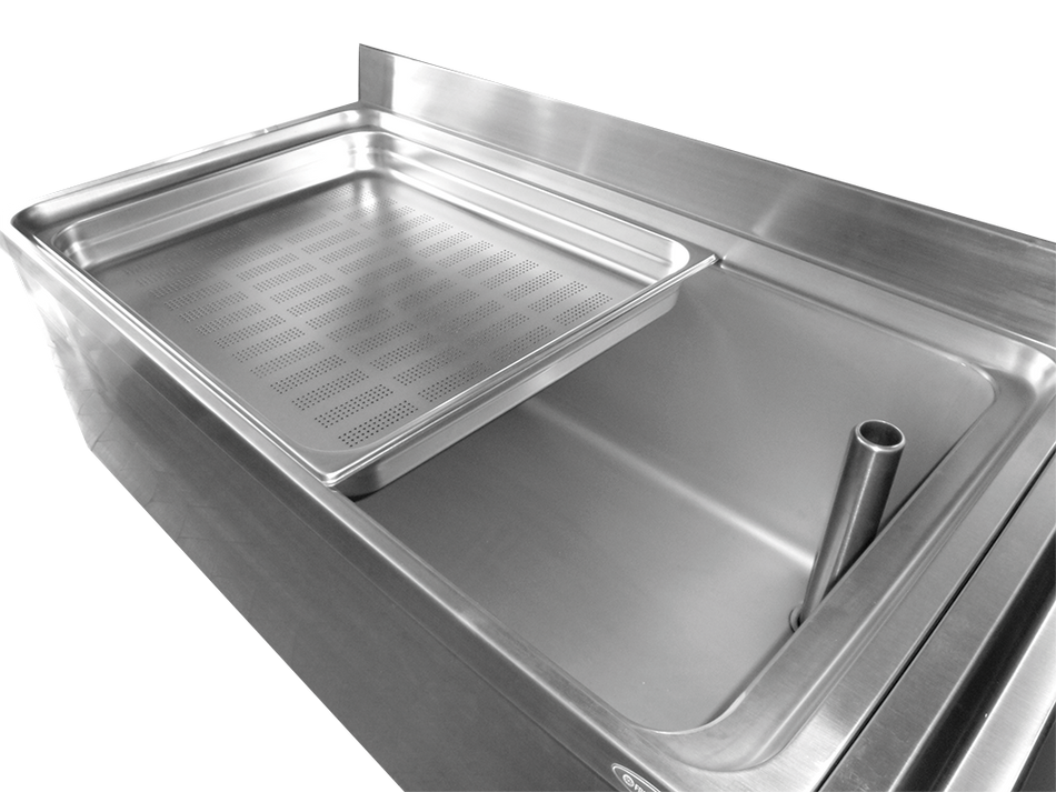 Vassoio gastro inox perforato 1/1 (530x325 mm) 