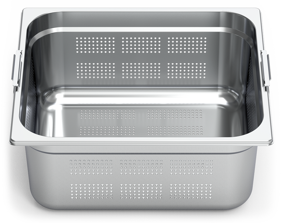 Stainless steel perforated gastronorm container 2/3 (354x325 mm)