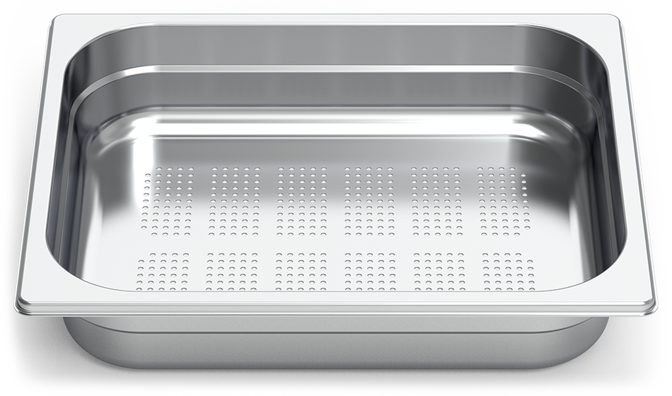 Stainless steel perforated gastronorm container 1/2 (325x265 mm)