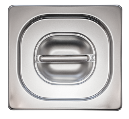 Couvercle inox pour bac gastronorme 1/6