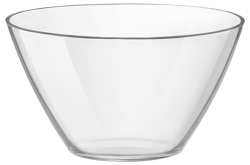 1.8 L glass salad bowl