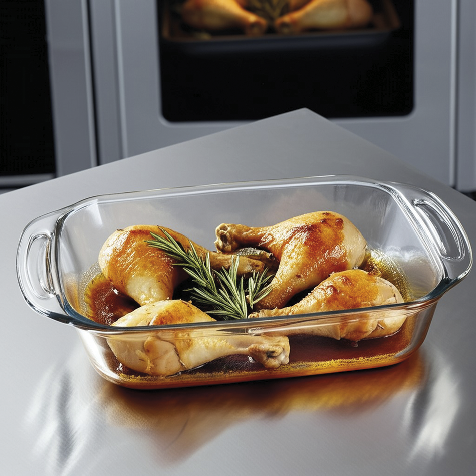 Rectangular glass oven dish, 3.5 L