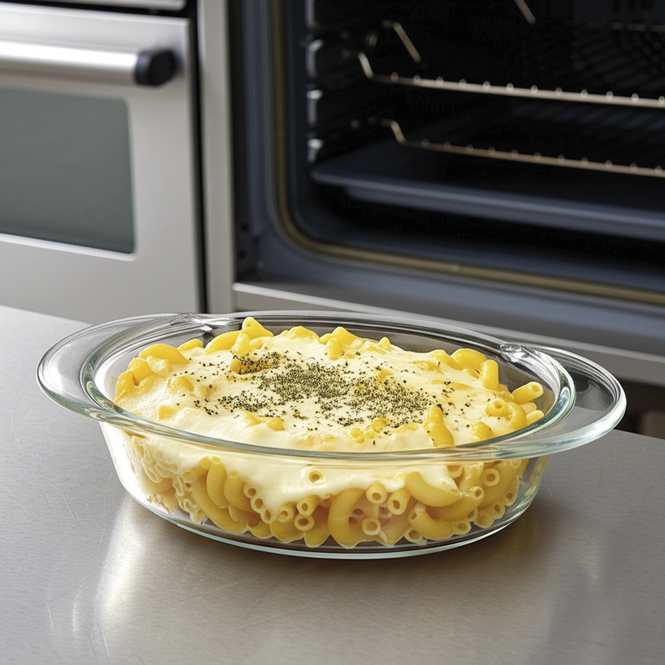 Oval glass casserole dish, 2.3 L