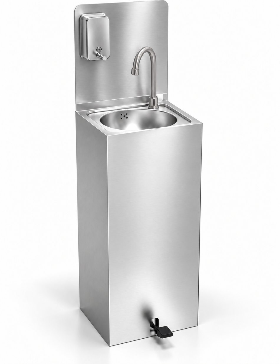Handwaschbecken autonom XS + Rückenlehne + Spender 