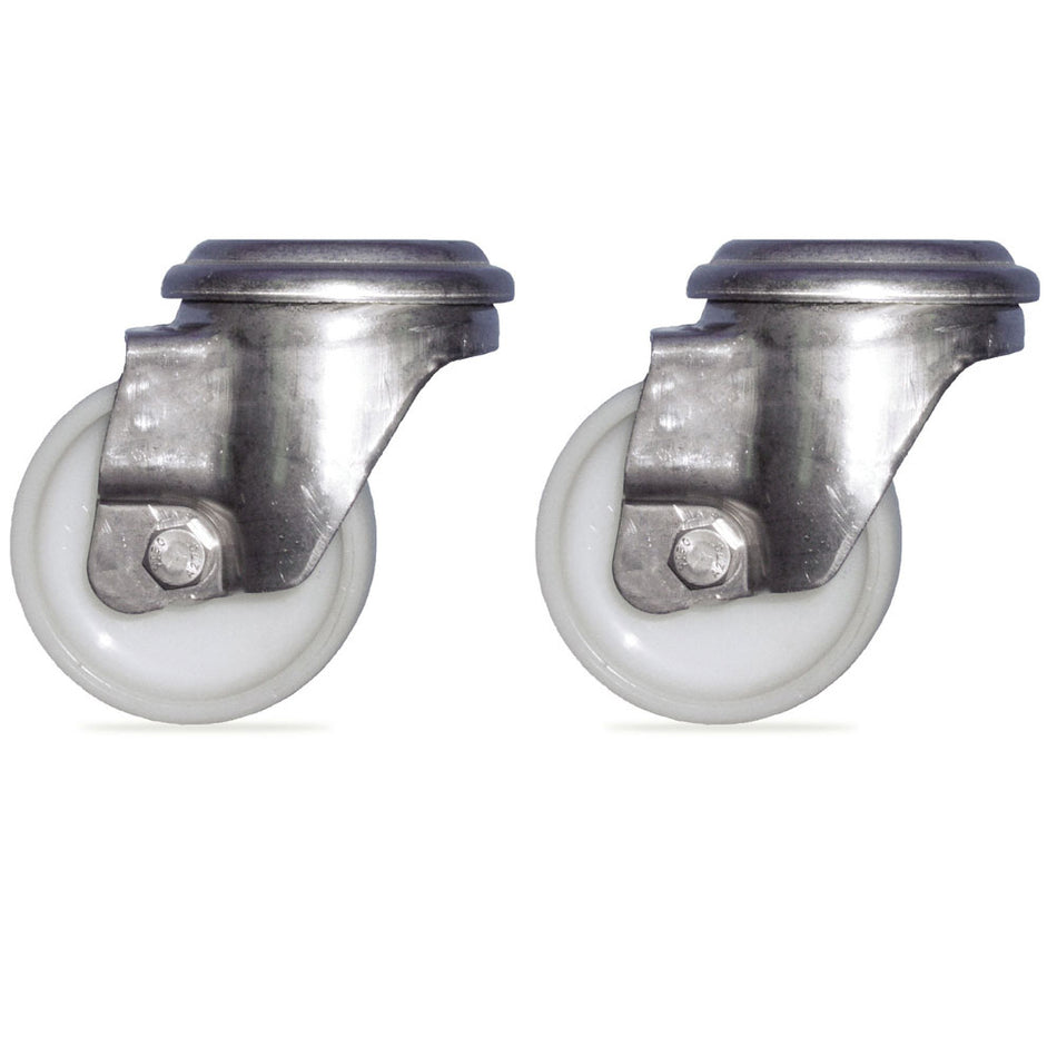 Stainless steel castor with nylon wheel