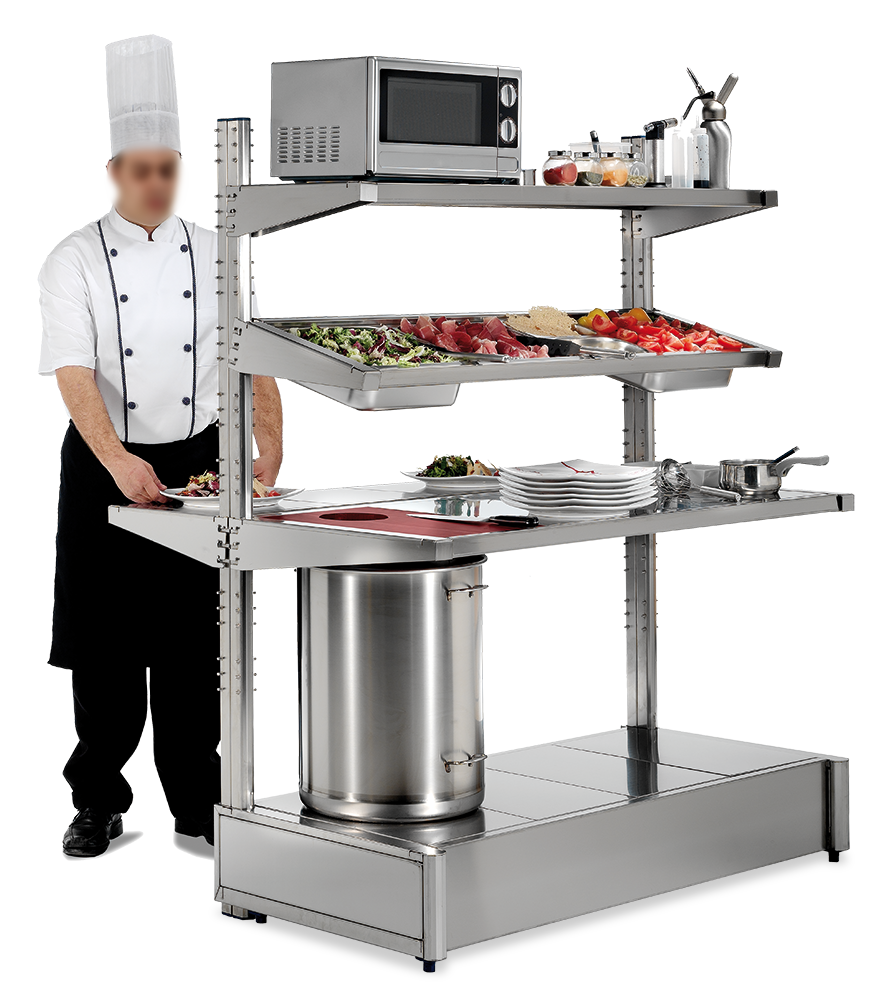 Table centrale pour préparation et service Imagine