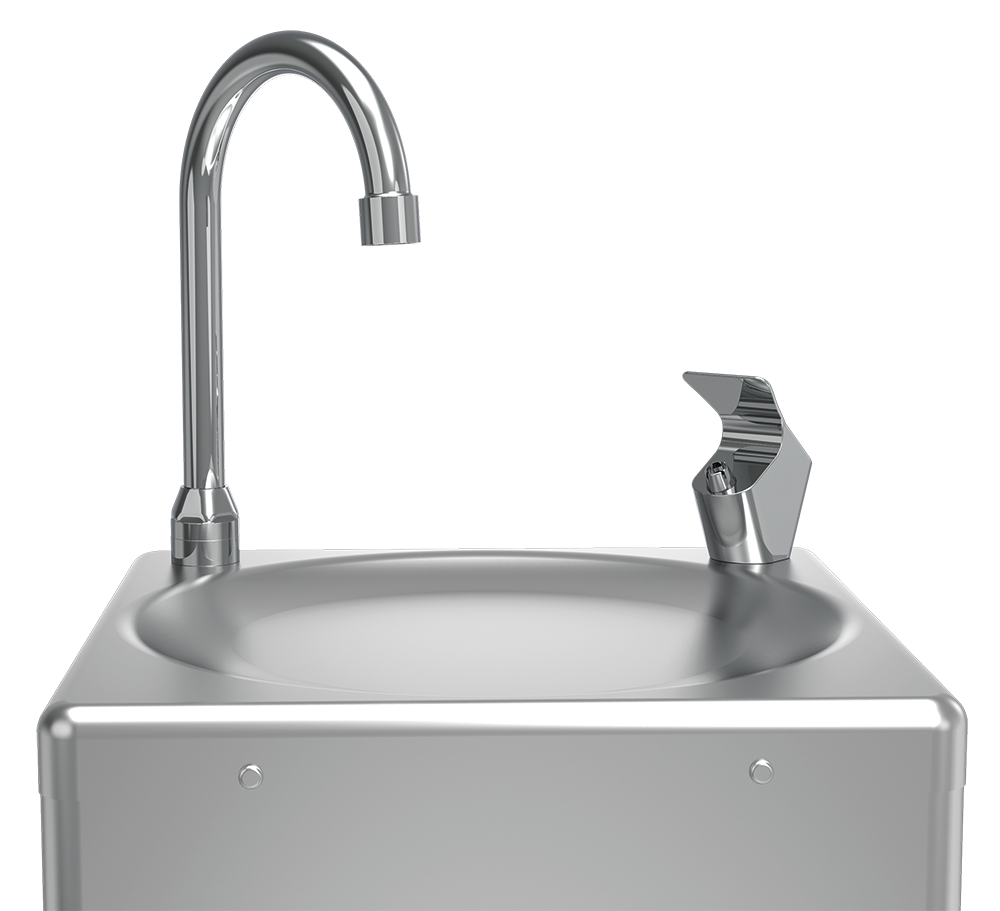 Cold+ refrigerated standing water fountain with pedal | Lioninox